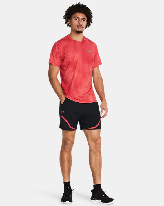 Men's UA Vanish Elite Vent Printed Short Sleeve, Red, pdpMainDesktop image number 2